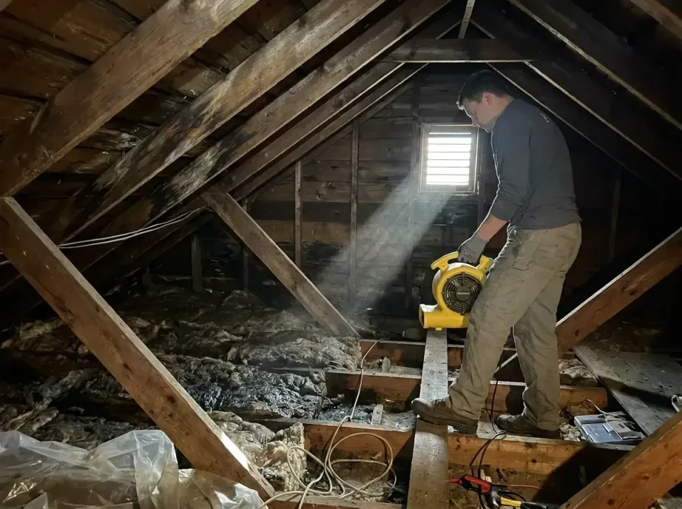 attic-water-damage-drying-proc-007 — frequently asked questions, Emergency Water Extraction & 24/7 Flood Response in Catalin…